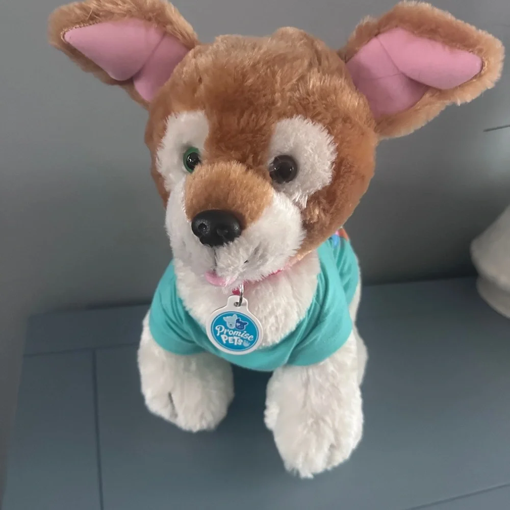 Build A Bear Promise Pets Brown and White Puppy‎